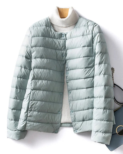 Women's Duck Down Puffer Jacket - Warm Liner Winter Coat for Women
