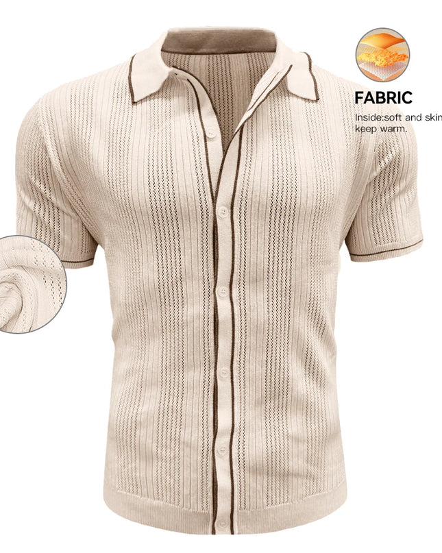 Men's Breathable Light Short Sleeve Polo Shirt