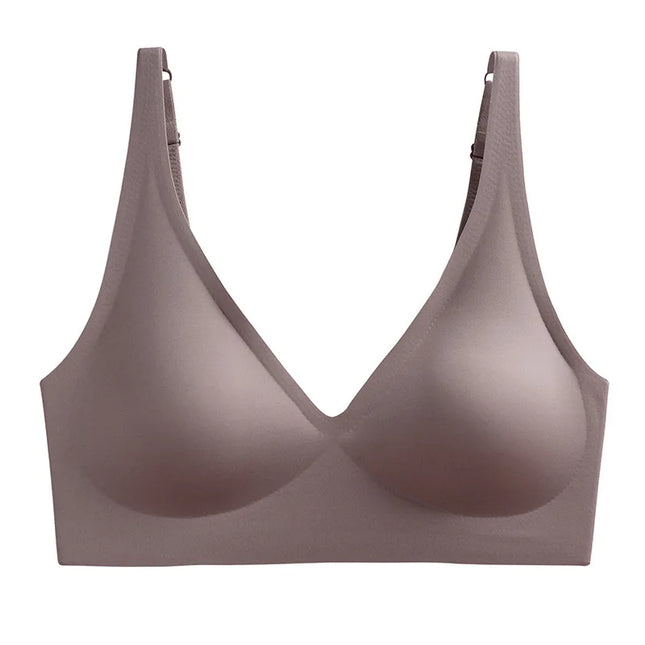 Women's Seamless Wireless Push-Up Bra with Padded Support