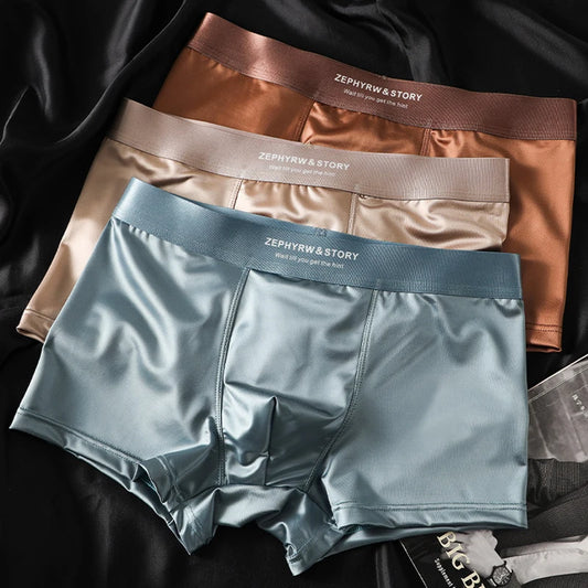 Men's Bright Soft Boxer Underwear - 1pc & 3pc Pack Options