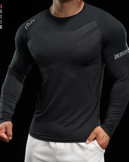 Men's Slim Fit High-Stretch Sweater - Versatile, Lightweight, and Breathable