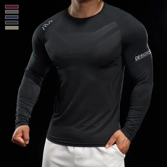 Men's Slim Fit High-Stretch Sweater - Versatile, Lightweight, and Breathable