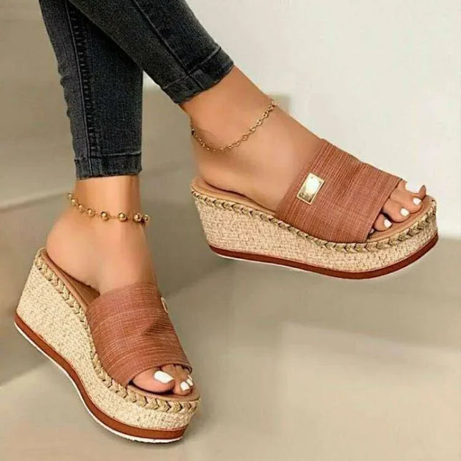 Women's Wedge Sandals with Platform Heels