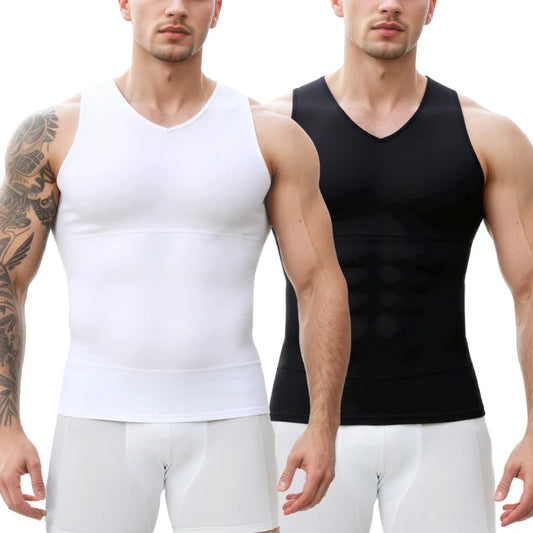 Men's Slim Fit V-Neck Shapewear Vest