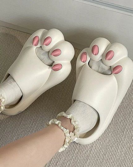 Cartoon Cat Claw Tiger Paw Slippers for Men and Women