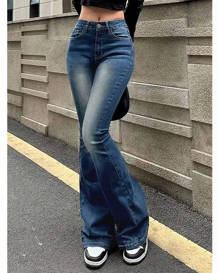 Women's High Waist Flared Jeans