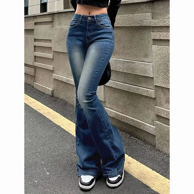 Women's High Waist Flared Jeans