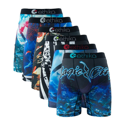 ETHIKA 6-Pack Men’s Breathable Boxer Briefs