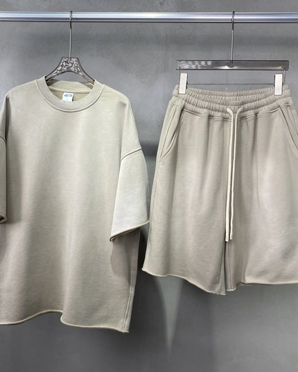 Women's Two-Piece T-Shirt and Shorts Set - Available in Single