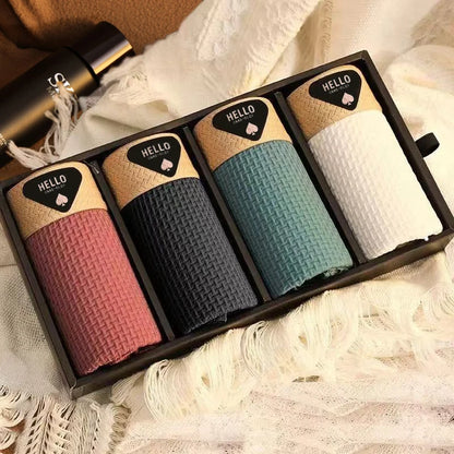 4 Pack Men's Ice Silk Boxer Shorts - Breathable, Cool, Thin Underwear for Men