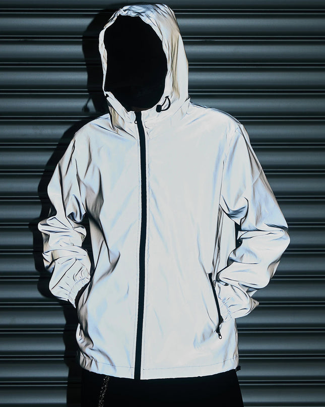 Reflective Men's Hooded Windproof Jacket