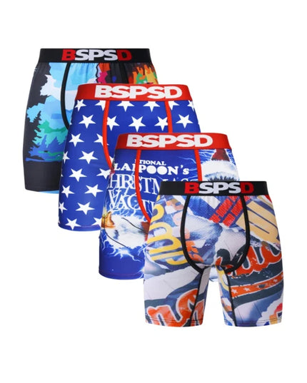 BPSD 4-Pack Men's Breathable Boxer Briefs