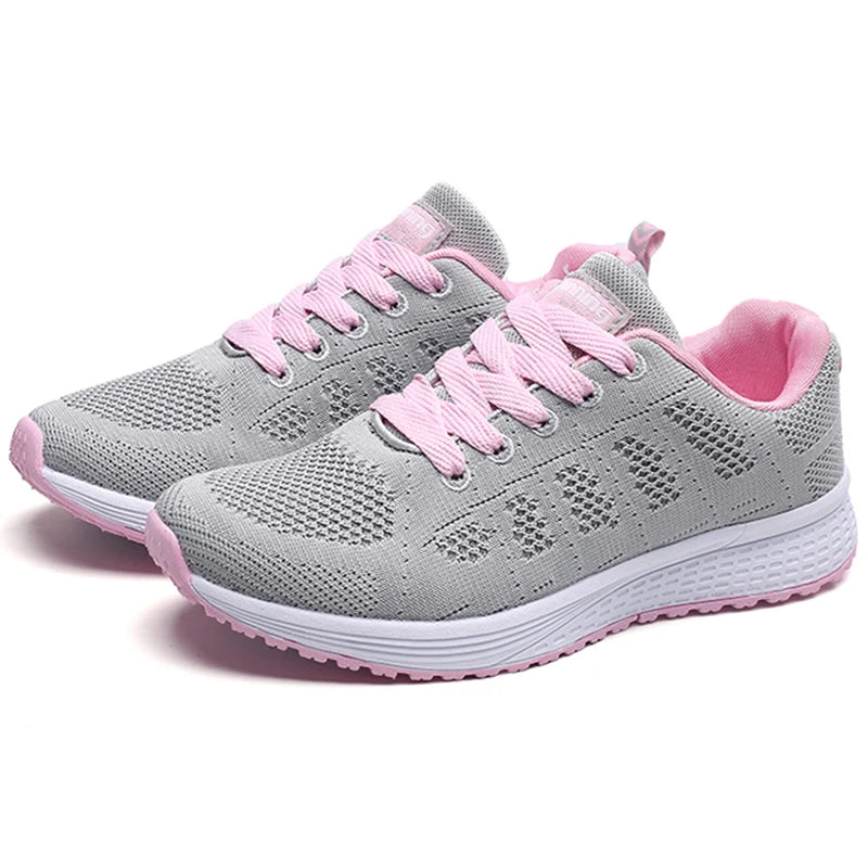 Womens Lightweight  Athletic Sneakers - Breathable Material-Various Colors