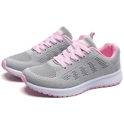 Womens Lightweight  Athletic Sneakers - Breathable Material-Various Colors