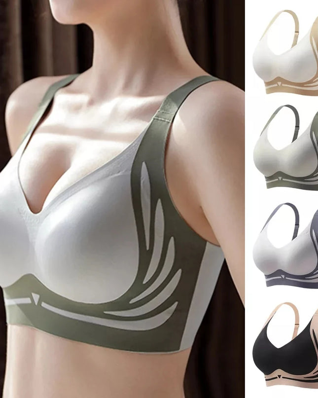 Seamless Women's Adjustable Comfort Bra - Thin, No Steel Ring, Breathable Design