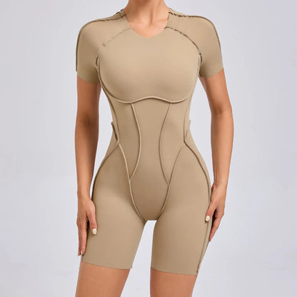 Women's Short Sports Jumpsuit - Gym & Workout Jumpsuit for Women