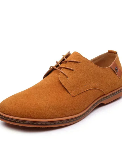 Men's Casual Faux Suede Lace-Up Shoes - Various Colors