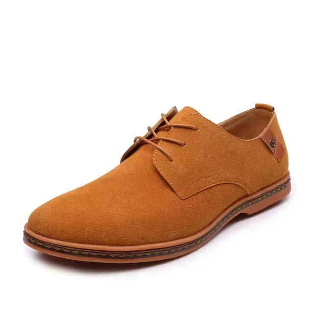 Men's Casual Faux Suede Lace-Up Shoes - Various Colors