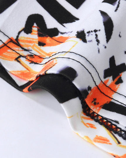 5-Pack Men’s Graffiti Boxer Briefs – High-Stretch Elastic - Mid-Rise Fit
