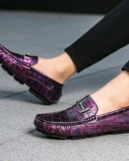 Men's Casual Leather Slip-On Loafers
