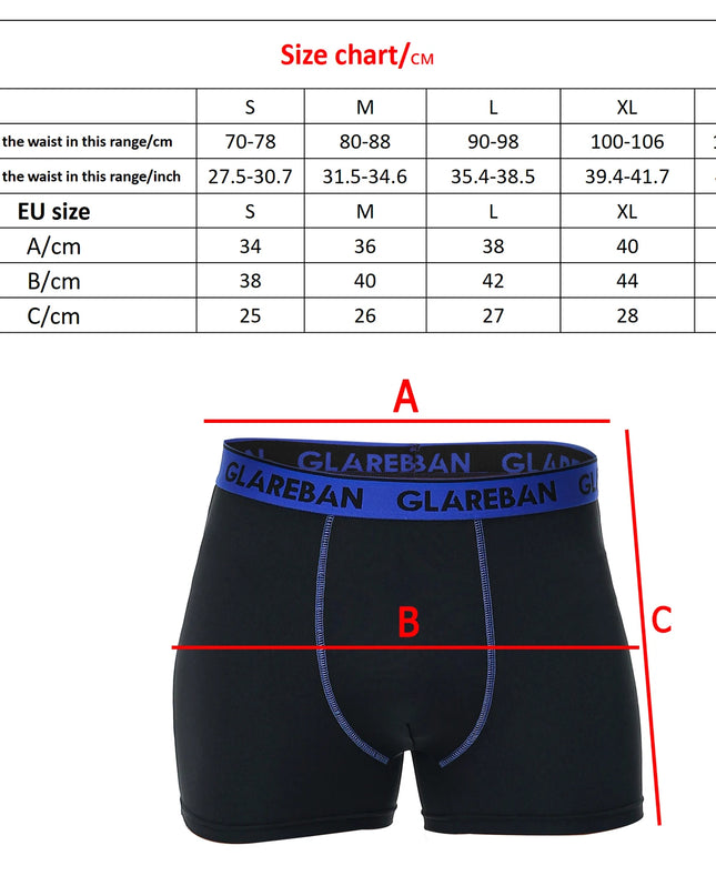 5-Piece Pack Men's Boxer Shorts – Comfortable, Breathable Men's Underwear Set
