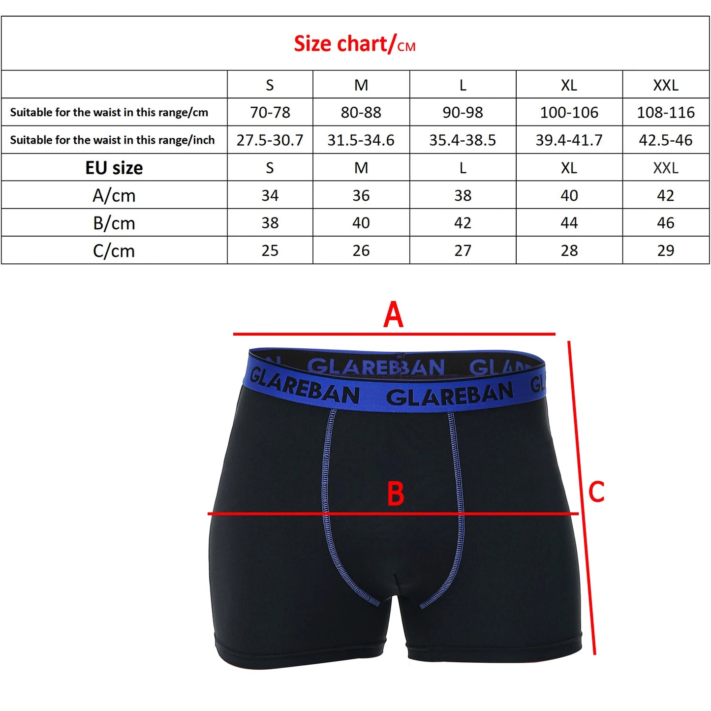 5-Piece Pack Men's Boxer Shorts – Comfortable, Breathable Men's Underwear Set