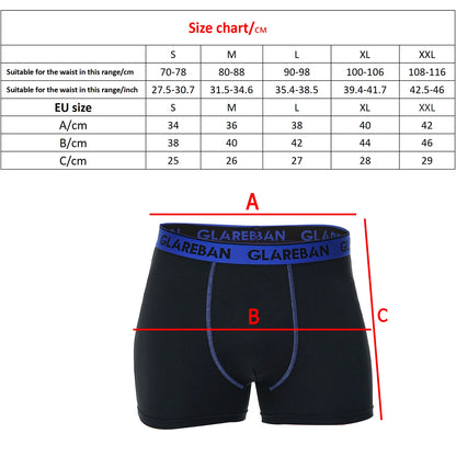 5-Piece Pack Men's Boxer Shorts – Comfortable, Breathable Men's Underwear Set