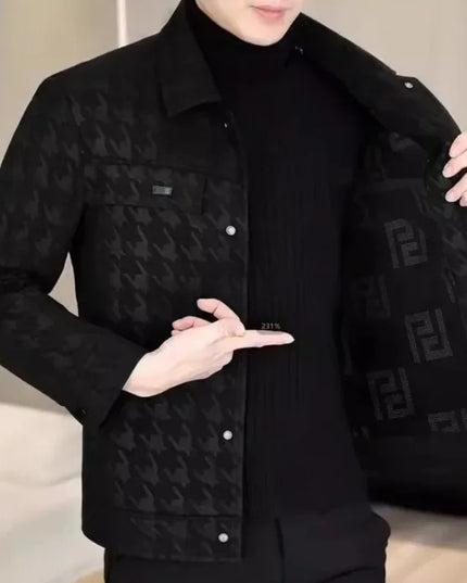 Men's Casual Square Collar Plaid Jacket - Stylish and Comfortable Outerwear
