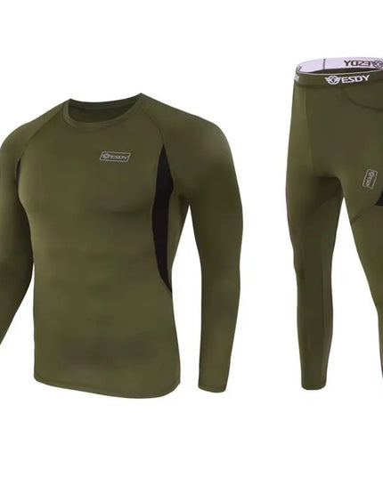 Men's Thermal Compression Activewear Sweater and Pants Set