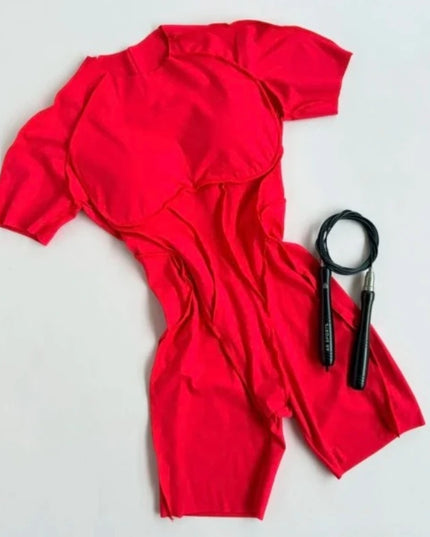 Women's Short Sports Jumpsuit - Gym & Workout Jumpsuit for Women