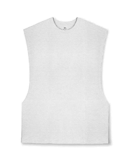 Men's Open Side Cut-Off Vest - Gym Tank Top for Men