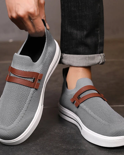 Men's Lightweight Mesh Breathable Casual Sneakers - Soft Sole Comfort Footwear
