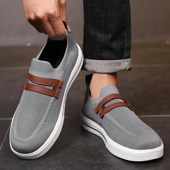 Men's Lightweight Mesh Breathable Casual Sneakers - Soft Sole Comfort Footwear
