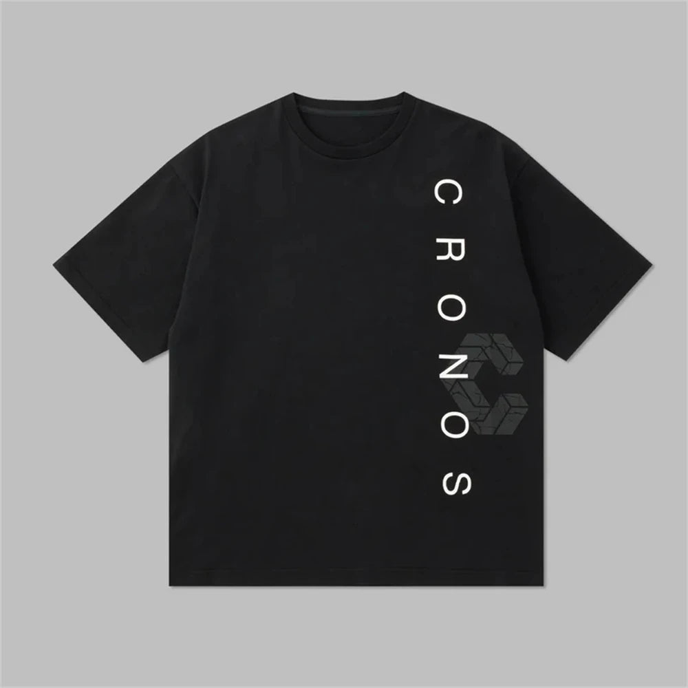 Cronos Men's Loose Fit Oversized Cotton T-Shirt