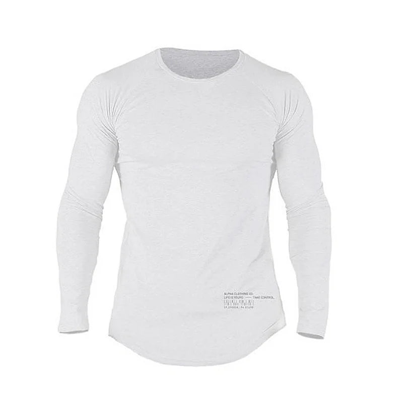 Men's Alph Fitness Cotton Casual Long Sleeve Sweater