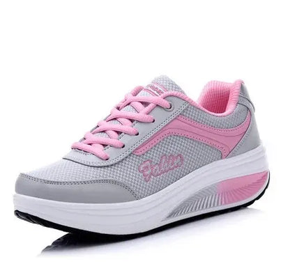 Women's Casual Platform Sneakers - Various Colors
