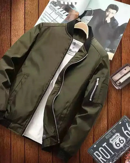Men's Casual Slim Fit Bomber Jacket