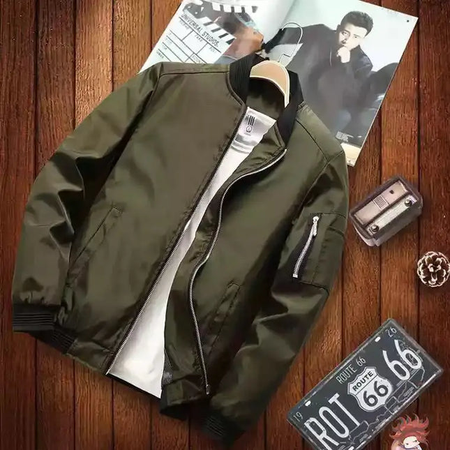 Men's Casual Slim Fit Bomber Jacket