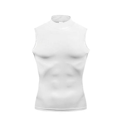 Men's Elastic Quick-Dry Slim Fit Turtleneck Vest