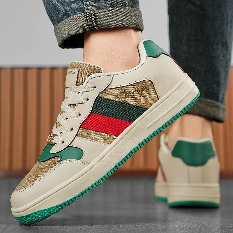 Men's Casual Breathable Non-Slip Lace-Up Sneakers – Comfortable, Lightweight Footwear