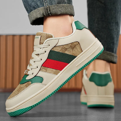 Men's Casual Breathable Non-Slip Lace-Up Sneakers – Comfortable, Lightweight Footwear