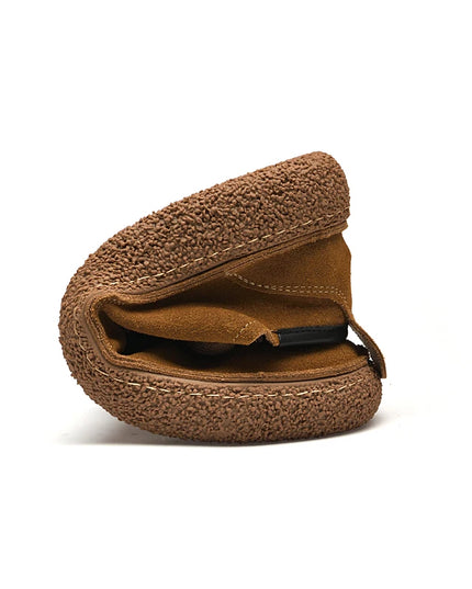Men's Genuine Suede Leather Casual Shoes - Stylish & Comfortable Footwear for Men