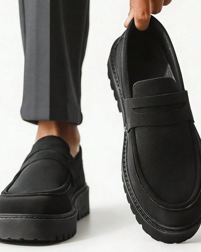 Men's Casual Slip-On Loafers Faux Suede Shoes