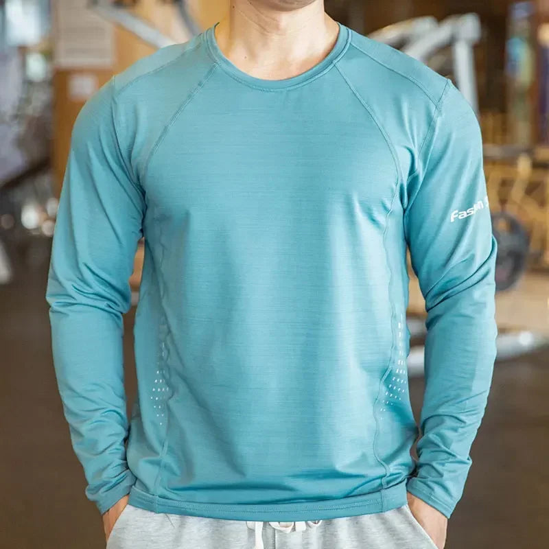 Men's Quick-Drying, Breathable Compression Gym Sweater