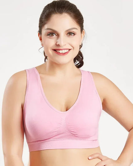 Seamless Women's Push-Up Wireless Bra with Removable Padding