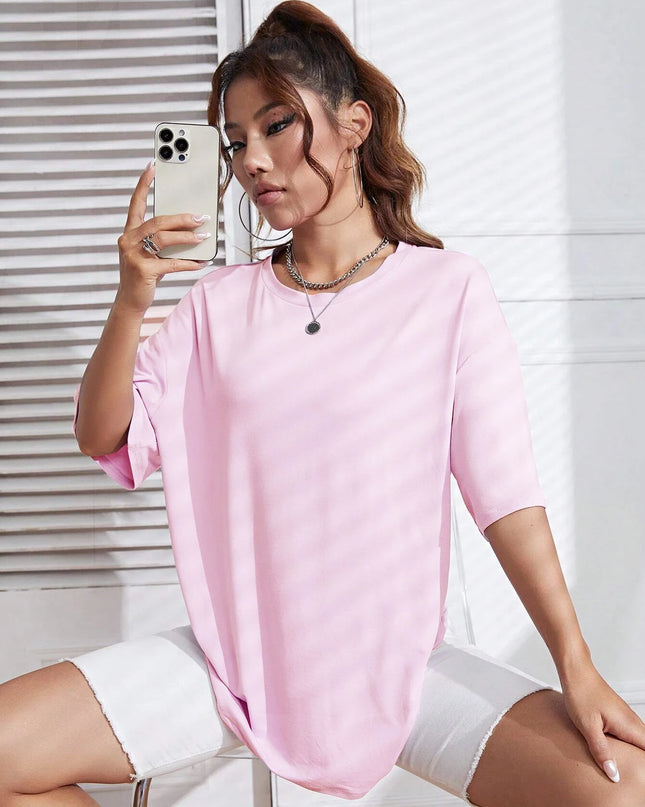 Cotton Women's T-Shirt - Loose Casual Fit