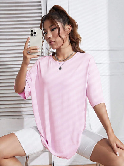 Cotton Women's T-Shirt - Loose Casual Fit