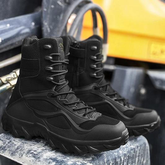 Men's Tactical Boots - Lightweight, Outdoor, Non-Slip Shoes