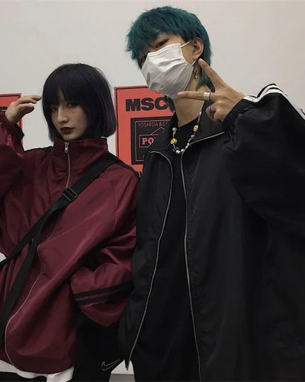 Unisex Korean-Inspired Oversized   Jacket - Harajuku Style