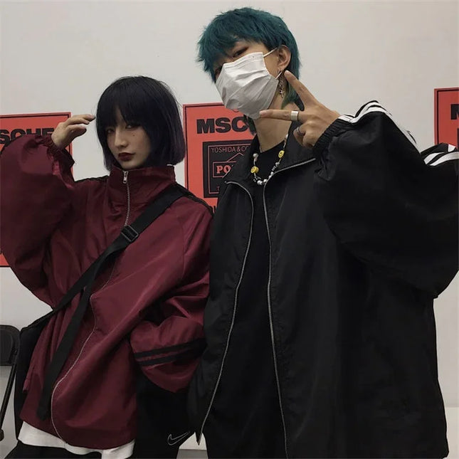 Unisex Korean-Inspired Oversized   Jacket - Harajuku Style